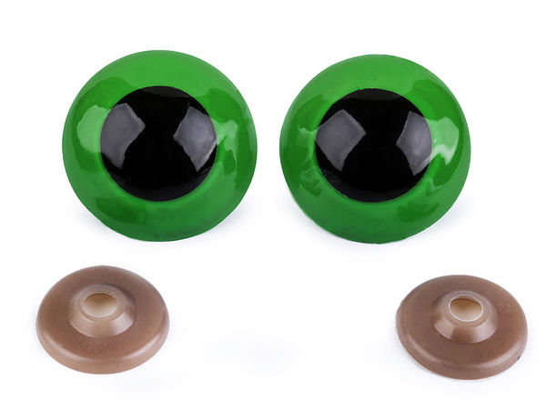 Premium große Sicherheitsaugen mit passenden Sicherungsscheiben (Ø40 mm) für DIY-Puppen, Plüschtiere und Amigurumi