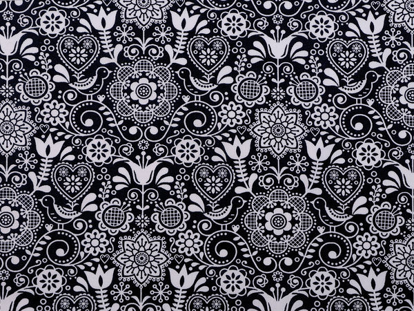 Baumwollstoff / Canvas - Folklore-Stil