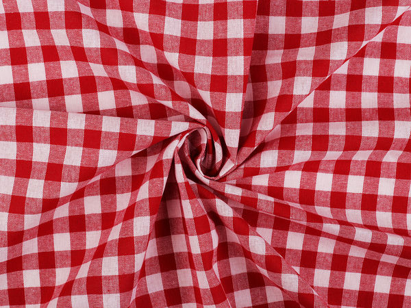 Premium-Canvas-Stoff aus 100 % Baumwolle, kariert | Leinwandbindung, strapazierfähig & atmungsaktiv | Für Heimdeko, Taschen & Bettwäsche