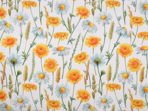 Dekostoff Loneta PES Blumen