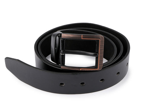 Klassischer Ledergürtel mit Doppelnaht – 3,7 cm Premium-Riemen, seidenmatt und verstellbar
