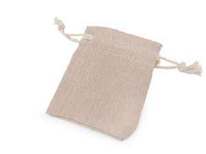 Premium Mini-Leinenbeutel mit Kordelzug für Geschenke und Bastelarbeiten (7x9 cm)