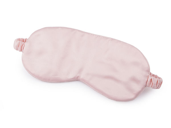 Premium doppelseitige Satin-Schlafmaske - Weiche elastische Augenmaske für Reise und Zuhause