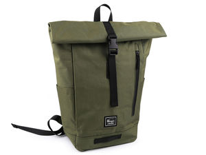 Ergonomischer Roll-Top-Textilrucksack (40x45 cm) - Tagesrucksack mit vielen Fächern für Alltag, Reise, Sport und Schule