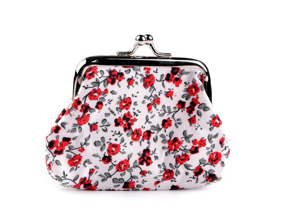 Kleine Geldbörse / Münztäschchen, Blumen