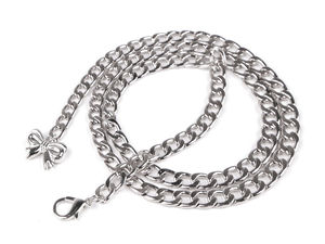 Silberner Kettengürtel für Damen mit Anhänger - Verstellbarer Metallglieder-Gürtel