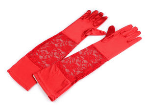 Lange Premium-Handschuhe aus Satin und Spitze - Vielseitige Accessoires für die Abendmode
