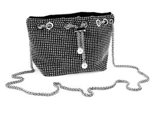 Elegante Strass-Beuteltasche - Vielseitige Abend-Clutch & Crossbody-Tasche