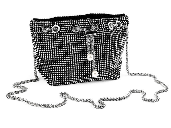 Elegante Strass-Beuteltasche - Vielseitige Abend-Clutch & Crossbody-Tasche