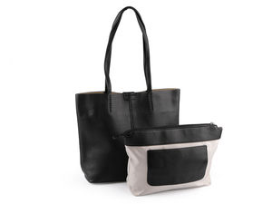 Premium-Lederhandtasche groß - Geräumige Schultertasche mit vielen Fächern und verstellbarem Riemen (38x30 cm)
