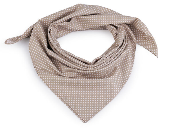 Premium-Baumwoll-Halstuch gepunktet (65x65 cm) – Elegantes Kopftuch & Hals-Accessoire
