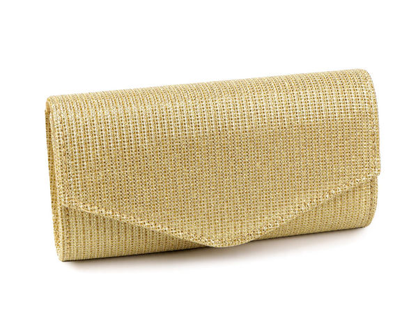 Elegante Lurex-Schimmer-Clutch – Premium-Abendtasche mit abnehmbarem Kettenriemen
