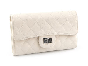 Elegante wandelbare Clutch & Umhängetasche für Damen | Premium-Handtasche aus veganem Leder mit Kettenriemen, 20x12 cm
