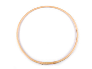 Premium Bastelring aus Naturbambus (30 cm) – Großer Holzring für DIY-Traumfänger, Makramee und florale Dekorationen