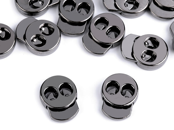 Kordelstopper aus Metall 15x18 mm