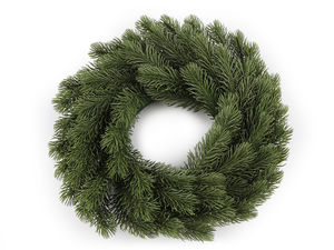 Künstlicher verschneiter Weihnachtskranz Ø35 cm