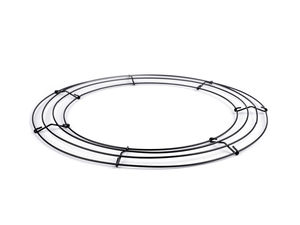 Premium Drahtkranz-Rohling 35 cm Schwarz - Stabile Basis für Bastelarbeiten, Floristik und Feiertagsdekoration