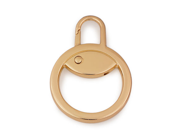 Premium Ersatz-Zipper aus Metall mit Karabiner für Reißverschlüsse, Handtaschen und Schlüsselanhänger - Nickel