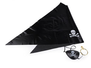 Komplettes Piraten-Kostümzubehör-Set - 3-teiliges Set für Karneval und Party