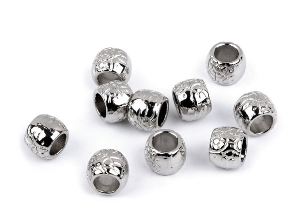 Premium-Kordelendkappen aus Metall mit Ornament (5,5 mm Loch) – Dekorative runde Endstücke für Bekleidung, Hoodies, Makramee & Basteln