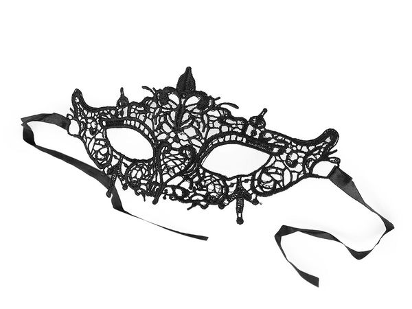 Elegante Maskenball-Augenmaske aus Spitze - Weiche, anschmiegsame venezianische Partymaske mit Satinband zum Binden
