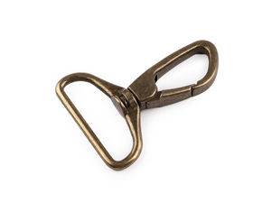 Karabinerhaken aus Metall mit Drehwirbel, passend für 38 mm Gurtband