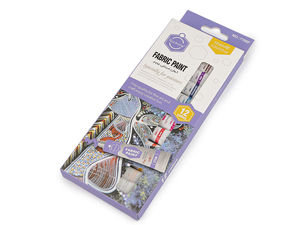 Textilfarben-Set mit 12 Farben à 6 ml