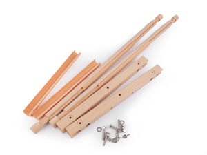 Verstellbarer Stickrahmen aus Holz (30,5 x 54,5 cm) – Premium-Rollstickrahmen für Kreuzstich und Handarbeiten