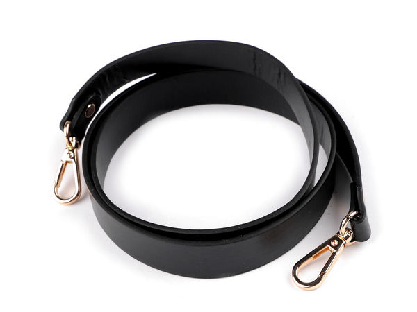 Kunstleder-Taschenriemen / Taschenhenkel mit Karabinern für Handtaschen, Breite 2,4 cm