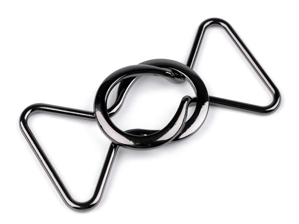 Elegante Metallschnalle mit 35 mm Durchlass | Dekorativer zweiteiliger Verschluss