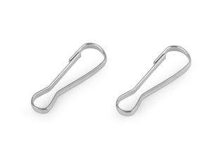 Mini-Karabinerhaken - 6x17 mm robustes Metall-Zubehör für Geldbörsen, Taschen und Schlüsselanhänger