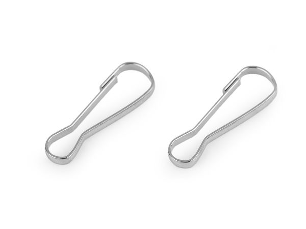 Mini-Karabinerhaken - 6x17 mm robustes Metall-Zubehör für Geldbörsen, Taschen und Schlüsselanhänger