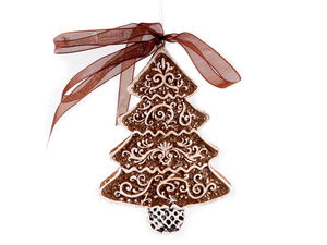 Dekorative Lebkuchen-Weihnachtsbaumanhänger - Festlicher Baumschmuck für Kränze, Türen und Feiertagsdekoration