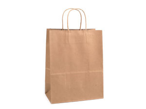 Premium Papiertragetaschen mittlerer Größe mit gedrehten Henkeln für Einzelhandel und Geschenke