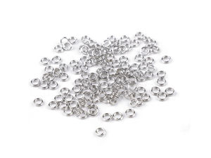 4mm Metall-Spaltringe - Universelle Verbindungsringe für Kurzwaren und Bastelarbeiten (20g-Packung)