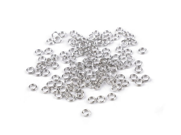 4mm Metall-Spaltringe - Universelle Verbindungsringe für Kurzwaren und Bastelarbeiten (20g-Packung)