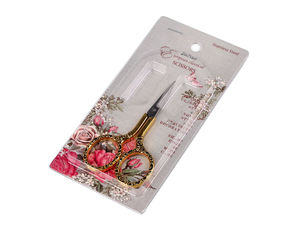 Verzierte Stickschere im Vintage-Stil – Kompakte Präzisionsschere für Handarbeiten, Nähen und Scrapbooking