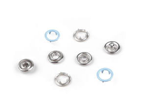 Roland Baby Premium Metall-Druckknöpfe (Ø 10 mm) für dünne Stoffe | 4-teiliges Druckknopf-Set