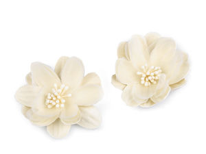 Premium Deko-Stoffblumen mit Blütenstempeln für Bastelarbeiten, Kränze & Haarschmuck