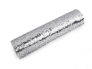 Dekorativer Spinnwebstoff mit Glitzer, Breite 24 cm