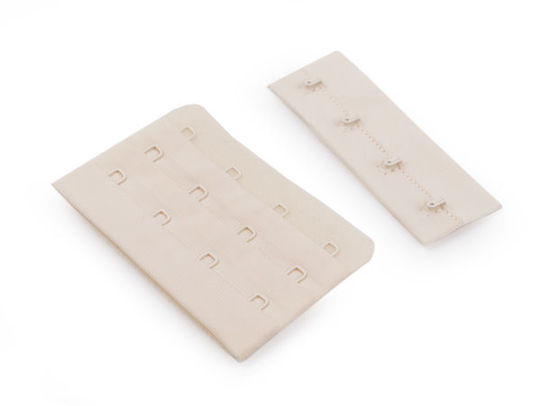 Premium BH-Verschluss mit Haken und Ösen, 4-reihig (75 mm Breite) für Lingerie-Herstellung und Reparatur