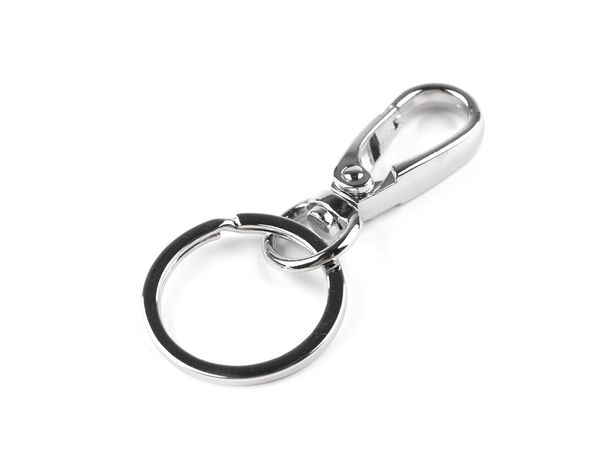 Metall-Karabinerhaken mit Schlüsselring