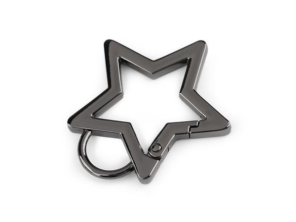 Premium Metall-Sternkarabiner mit 12mm Öse für Handtaschen und Schlüsselanhänger