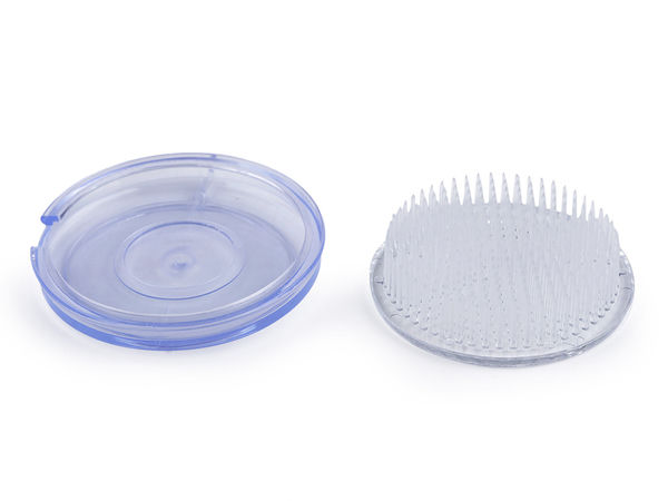 Runder Kenzan-Blumenigel aus transparentem Kunststoff Ø 7,5 cm