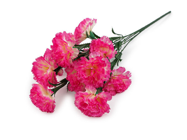 Premium künstlicher Nelkenstrauß - 44 cm lebensechtes Kunstblumen-Arrangement für Bastelarbeiten, Kurzwaren-Projekte und Wohndekoration