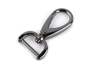 Abnehmbarer Karabinerhaken aus Metall mit Schraubsteg und Wirbel (19 mm) – Premium-Wirbelkarabiner für Handtaschen, Geldbörsen und Tierleinen