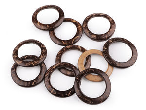 Kokosring / Kokosscheibe Ø 50 mm zum Häkeln von Taschen und für Makramee