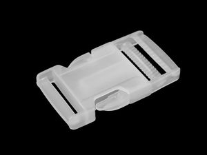 Steckschnalle aus Kunststoff mit Gurtversteller, Breite 25 mm, 32 mm