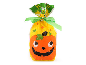 Premium Halloween-Geschenkbeutel mit Kordelzug - Matte, halbtransparente Süßigkeiten- und Gastgeschenkbeutel, 15 x 22,5 cm