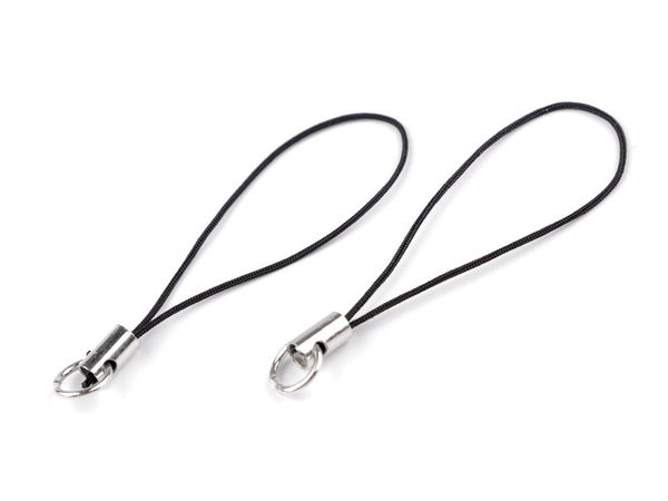 Kordelschlaufe mit Ring für Anhänger und Schlüsselanhänger